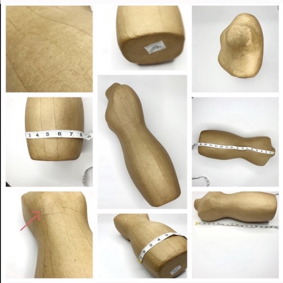 Paper Maché Mannequin Jewelry Display Office Decor - Picture 3 of 6